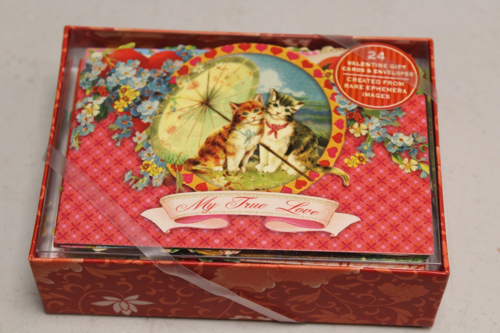 24 Valentine Cards & Envelopes From Rare Ephemera Images Victorian Flowers Love