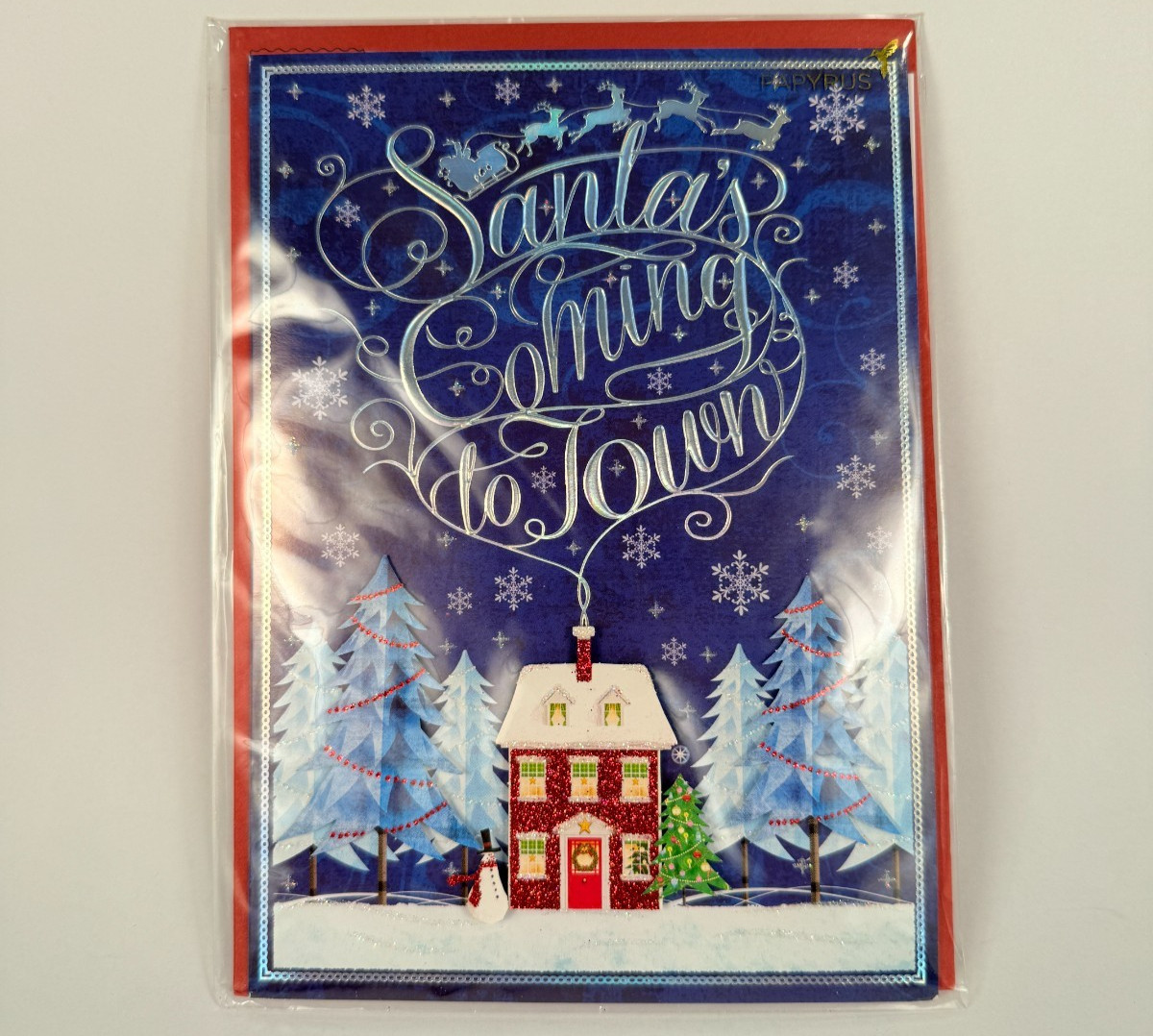 Papyrus Christmas Holiday Greeting Cards Mixed Styles Foil Glitter Embellished N