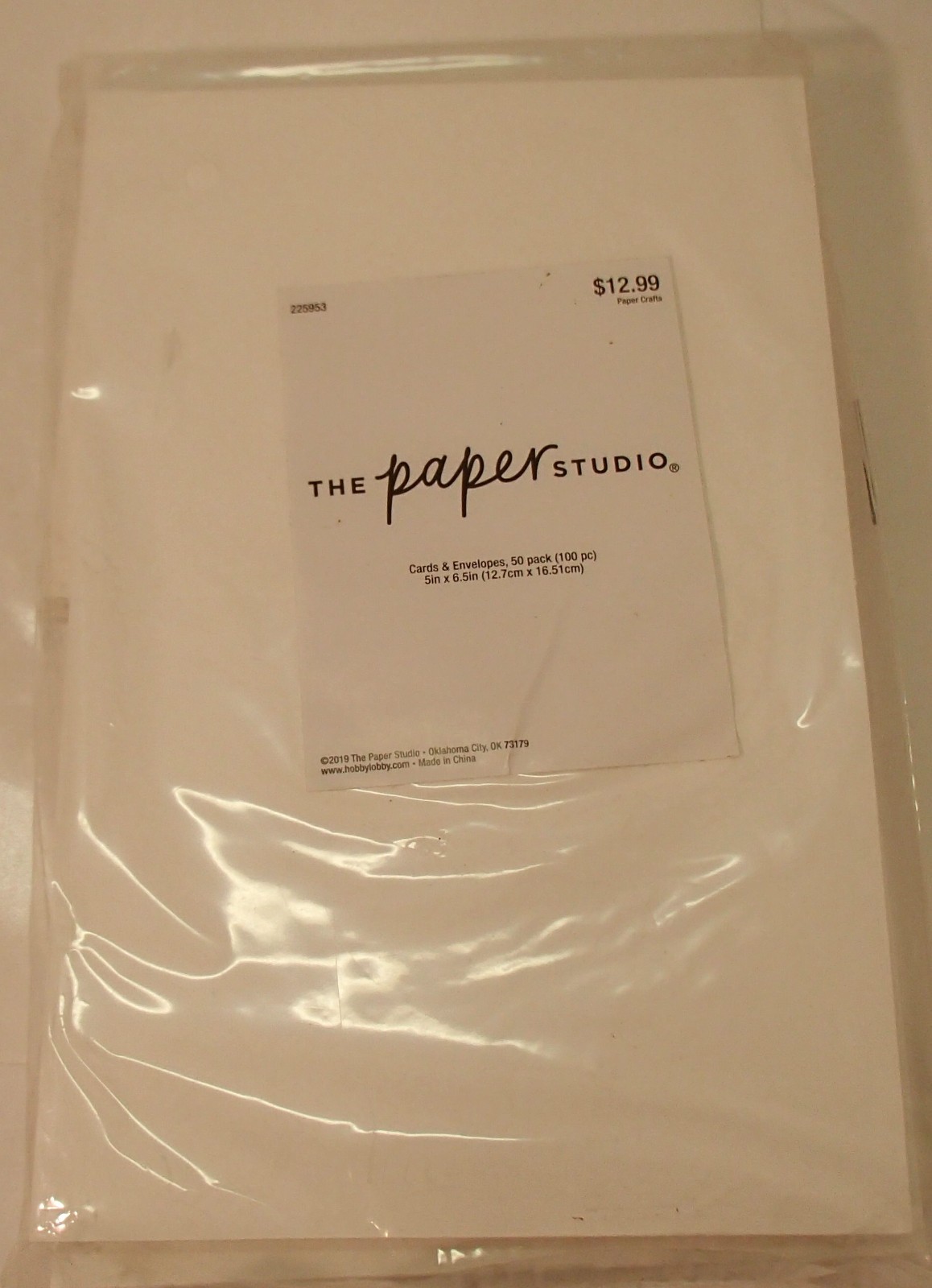 225953 The Paper Studio Cards/ Envelopes 50 Pack Ivory White 5″ x 6.5″ Set