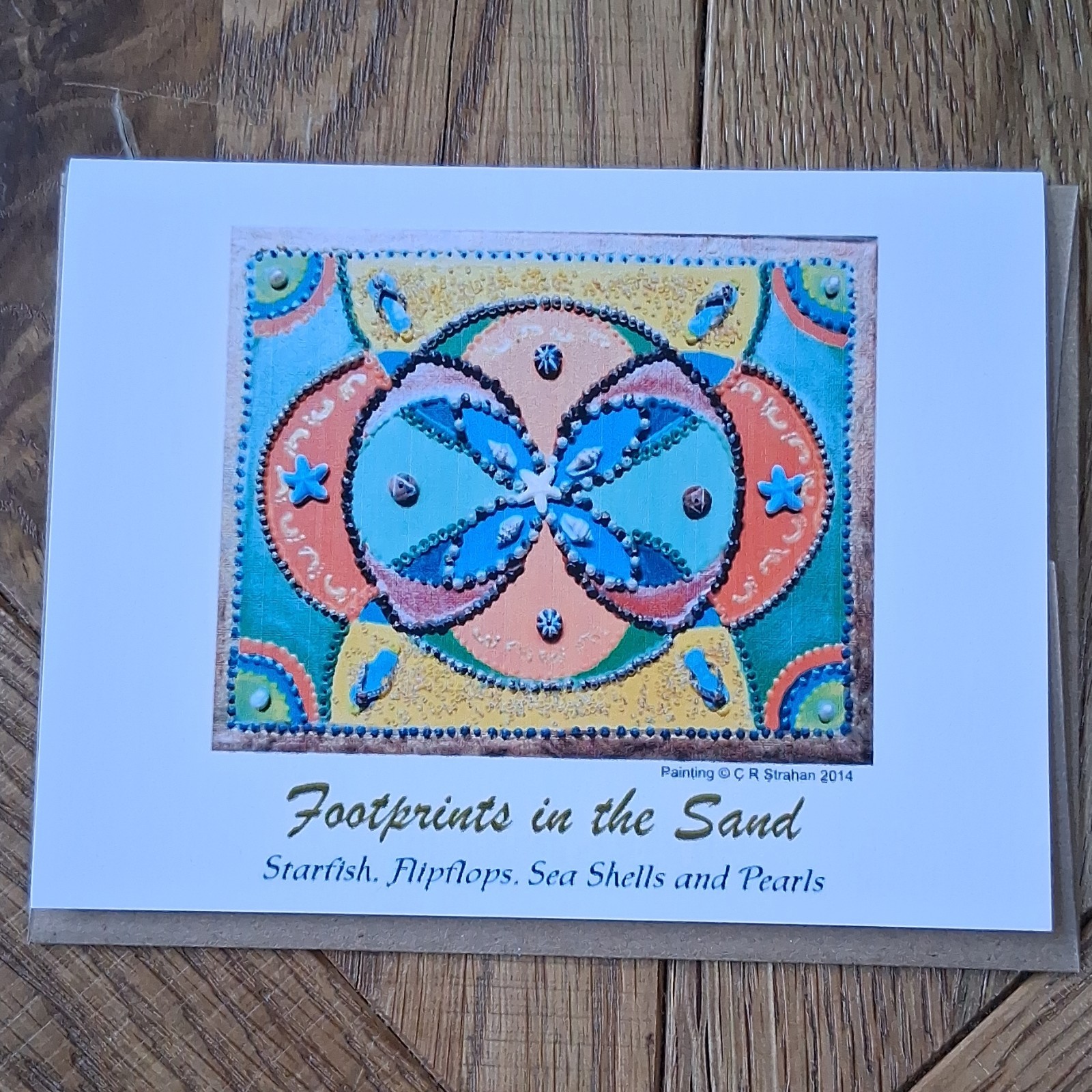 Art of C R Strahan “Bling Art” Series Note Cards, Boxed Set Of 8, Blank Inside