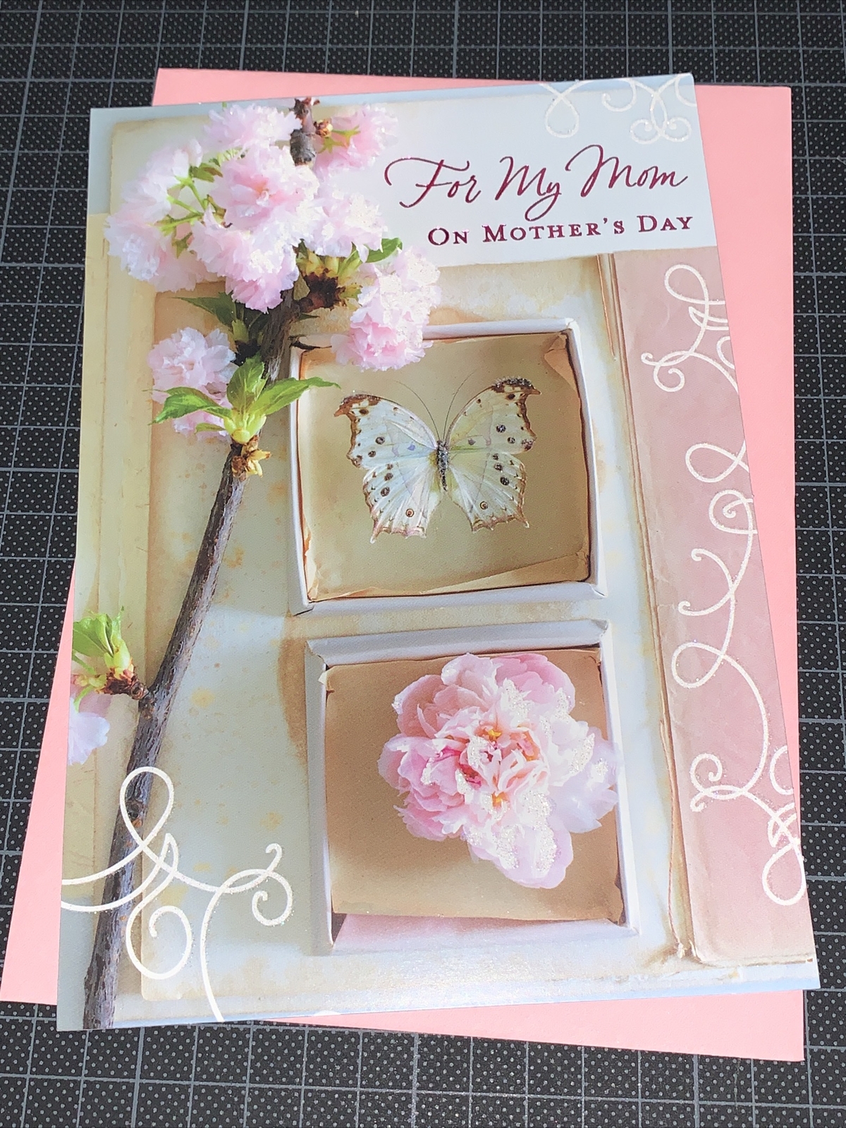 Hallmark Mother’s Day Card: Floral Butterfly Home Belonging Carry Through Life
