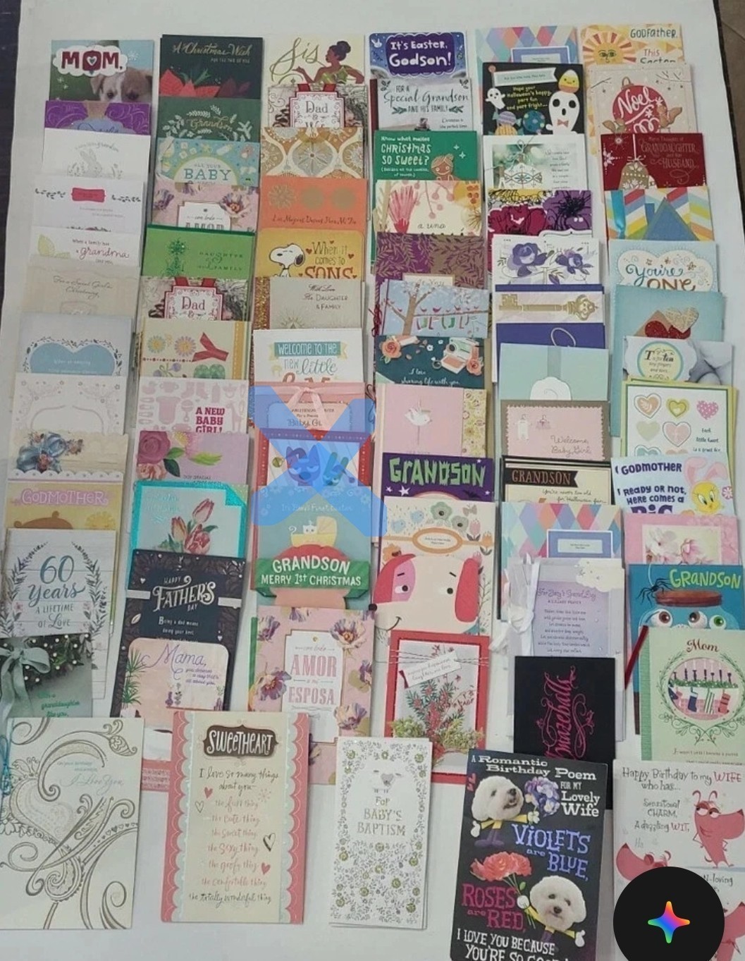 Hallmark & More Greeting Cards NO Envelopes Mixed Bulk Lot of 134 Crafts – NEW