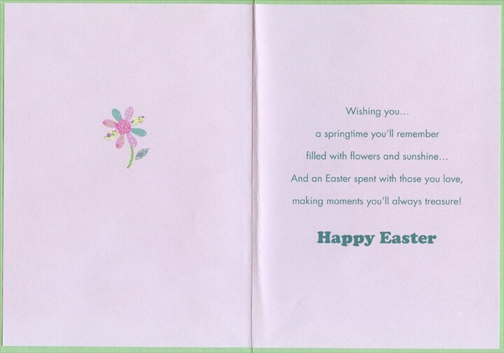 Bright and Sparkling Flowers – Designer Greetings Easter Card