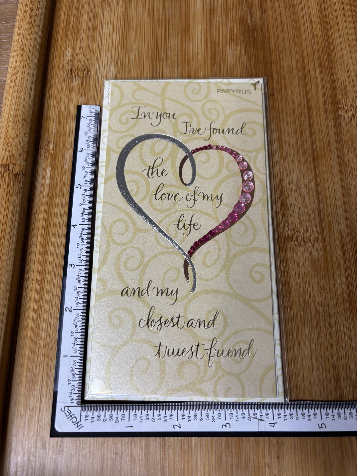 Papyrus Greeting Card New Envelope Happy Anniversary Love of My Life Trusted