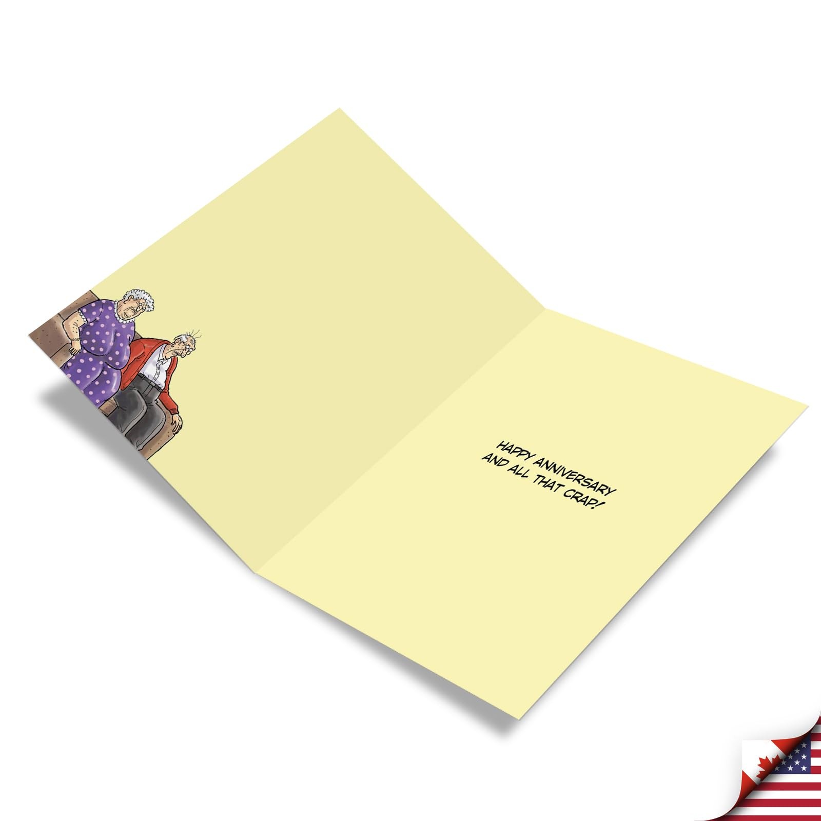 Extra Large Hysterical Anniversary Greeting Card 8.5 x 11 Inch Envelope 1 Pack
