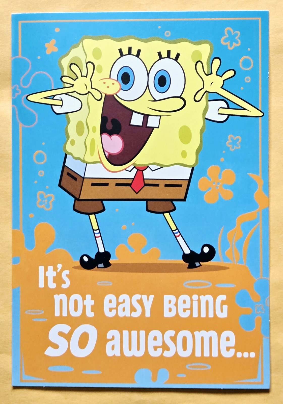 SpongeBob SquarePants Greeting Card (+ Envelope 5×7″)/Kid