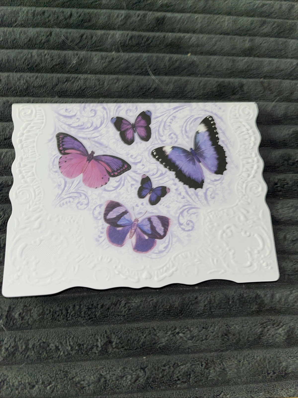 6 Variety Greeting Cards, Blank, Butterflies Of Different Colors & Patterns