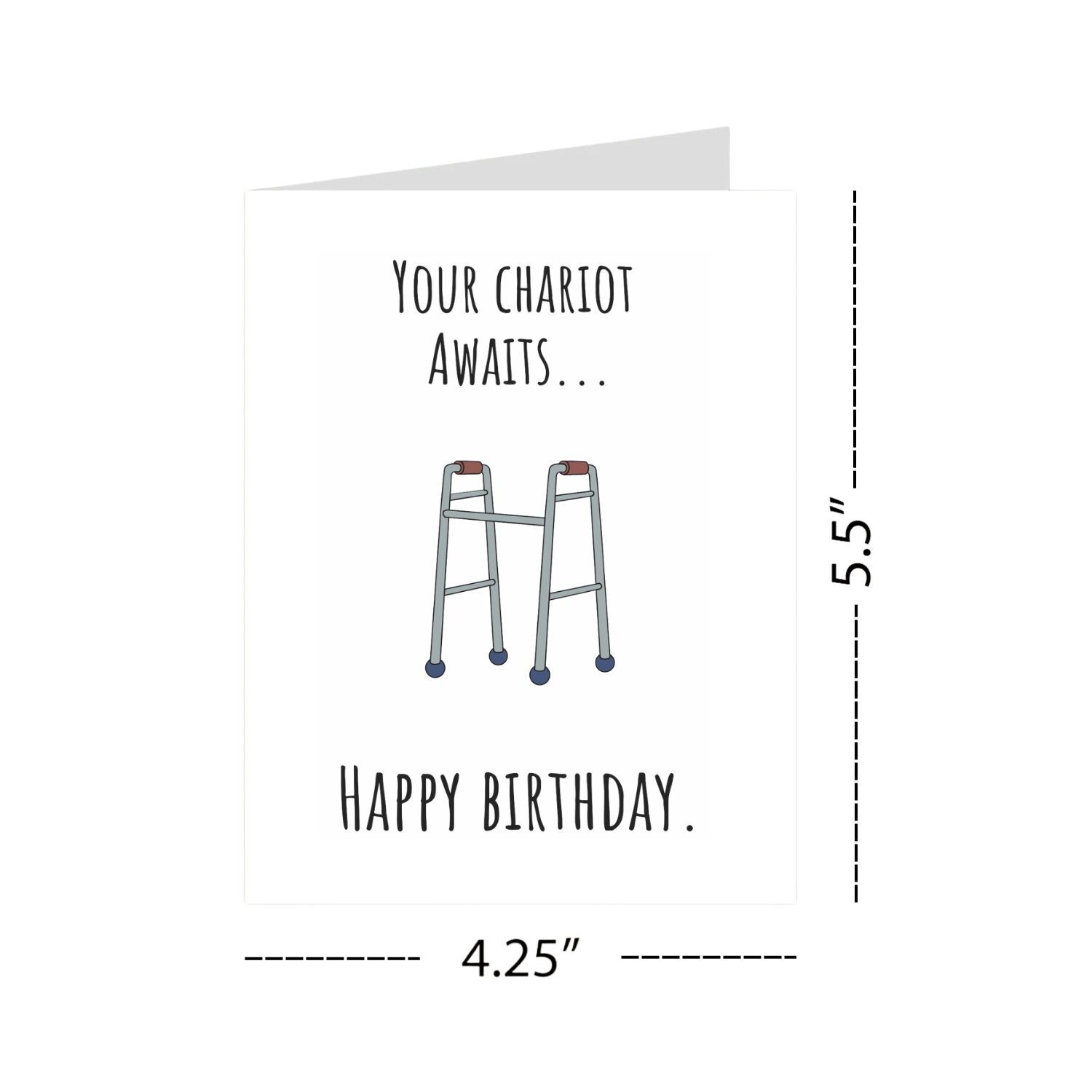Funny Birthday Card for Men, Women, Dad, Mom, Friends & Family | Unique Gift