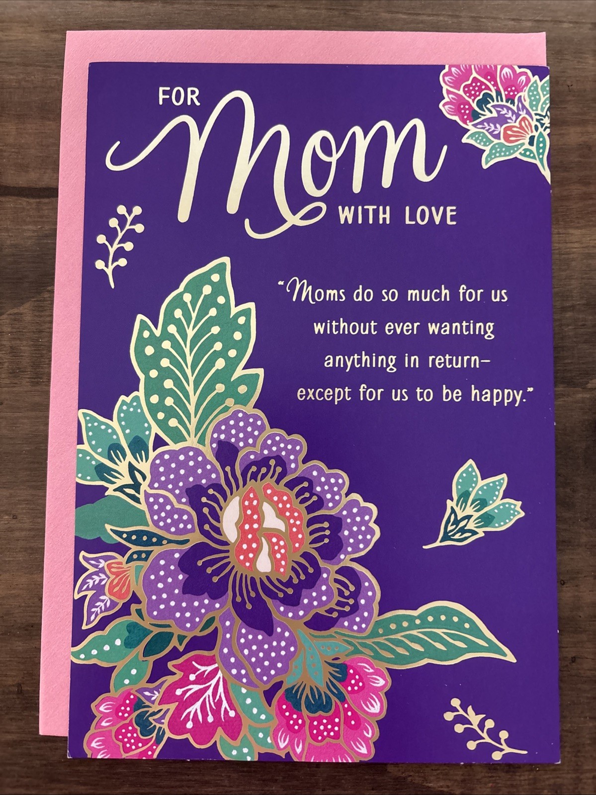 Hallmark BIRTHDAY Greeting Card For MOM. 5.5×8