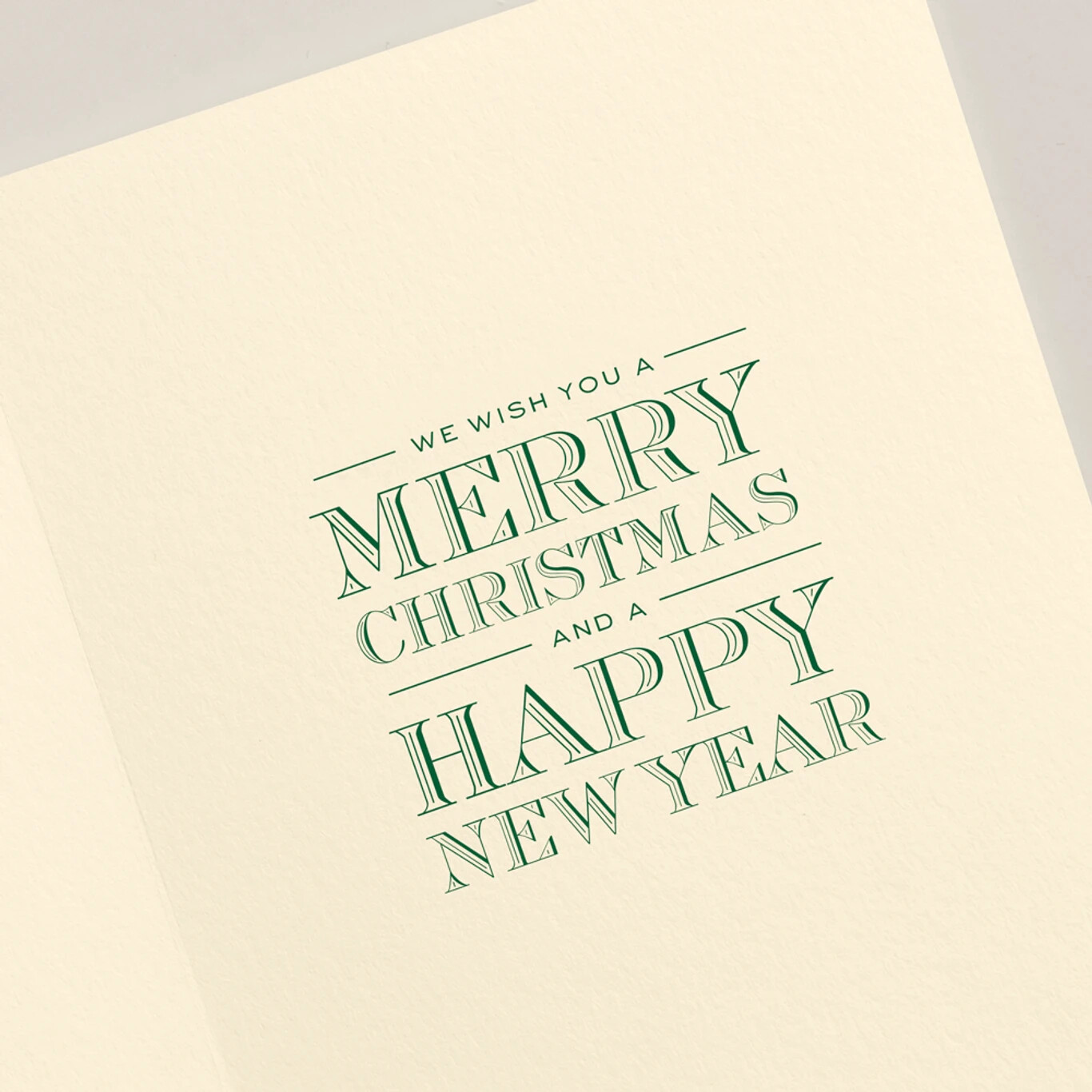 Crane & Co. Silver and Gold Beaded Tree Holiday Greeting Card