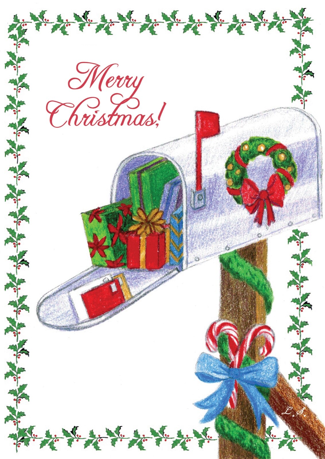 Mail Carrier Christmas Thank You Cards Pack of 25 – Mailbox