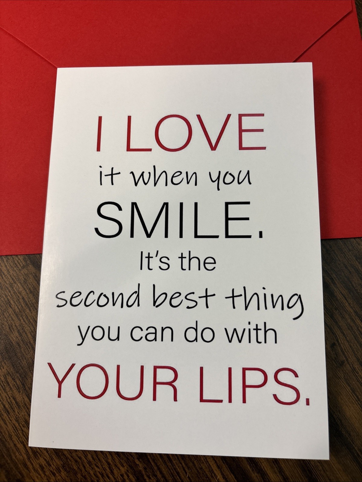 Funny Valentine’s or Birthday Adult Humor 4.6” x 6.6” Blank Inside Greeting Card